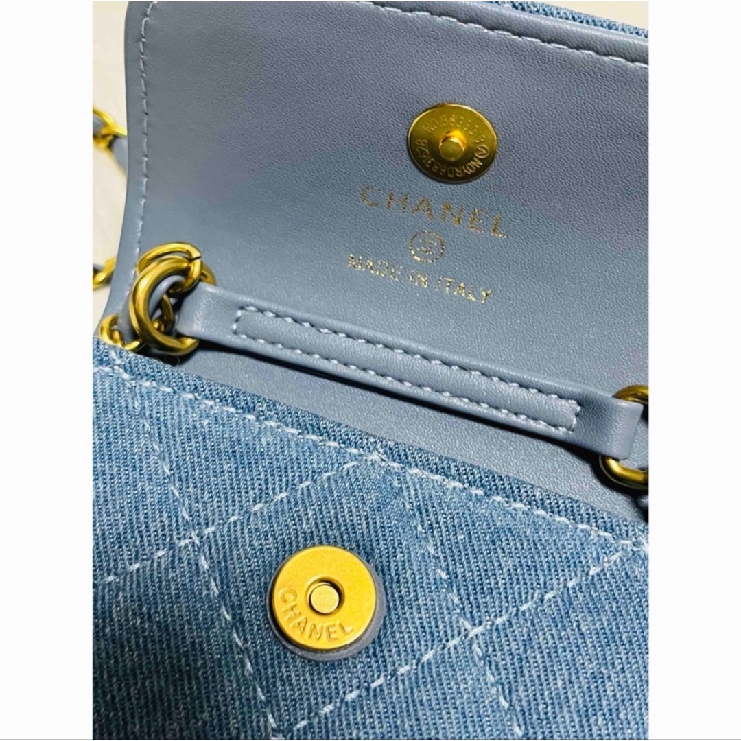 デニムブルー ショルダーバッグ CHANEL ノベルティ - メルカリ