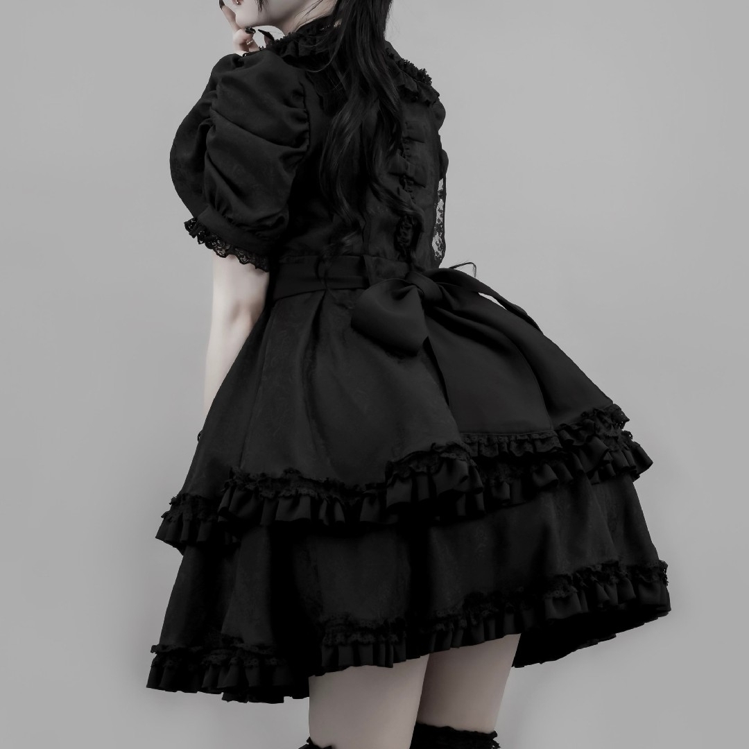 Lサイズ　正規品　新品　DimMoire　絶メイドワンピースII【Black】 レディースのワンピース(ミニワンピース)の商品写真