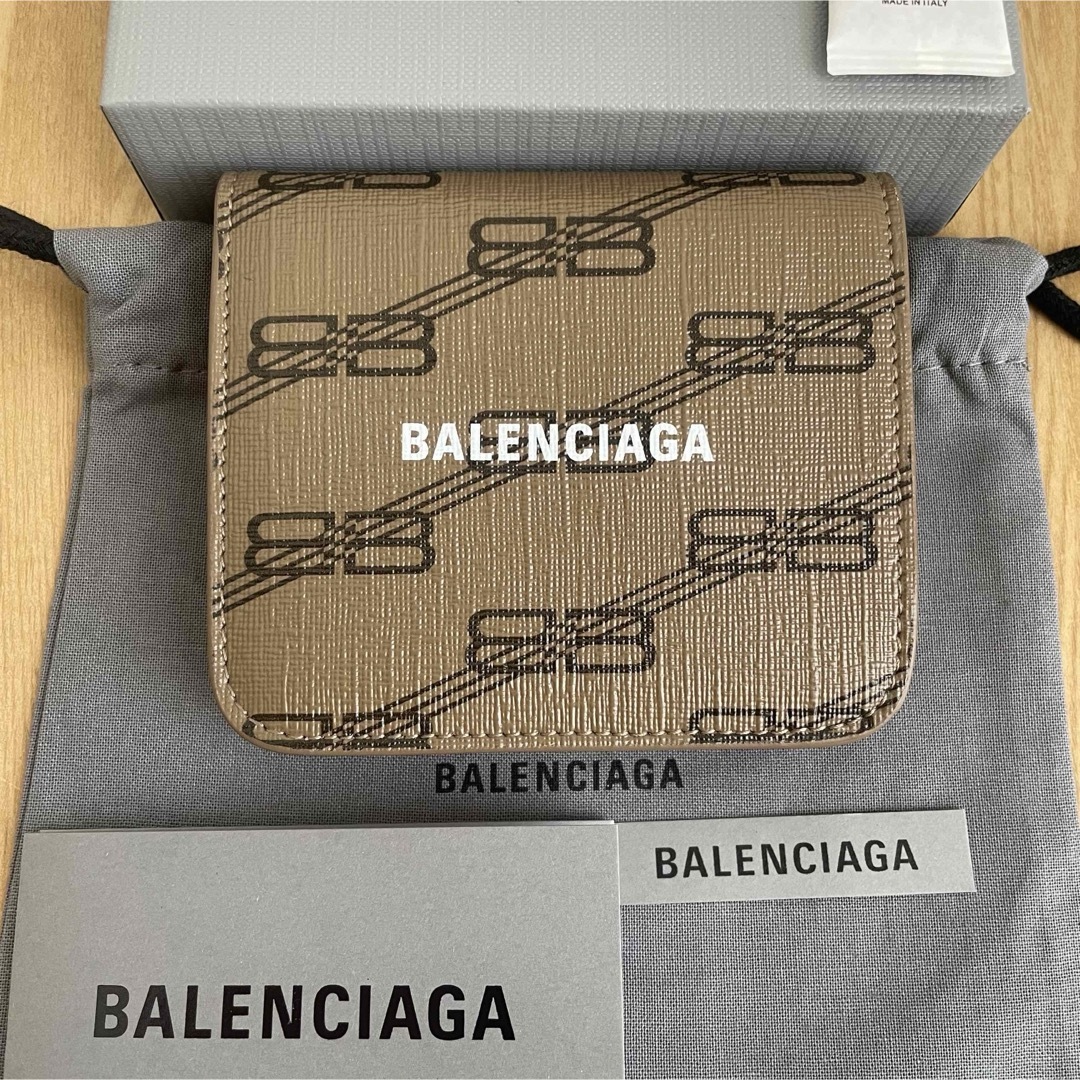 BALENCIAGA - 新品未使用 バレンシアガ 二つ折り財布 ミニ財布