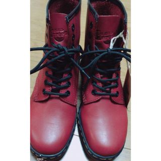 ドクターマーチン(Dr.Martens)の20520→12500 新作 ドクターマーチン 8ホール チェリーレッド UK3(ブーツ)