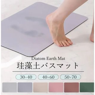 珪藻土バスマット 珪藻土マット ソフト  ベージュ　30×40cm(バスマット)