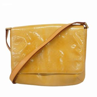 ルイヴィトン(LOUIS VUITTON)の【5fd4881】ルイヴィトン ショルダーバッグ ヴェルニ トンプソンストリート M91008 ベージュ【中古】レディース(ショルダーバッグ)