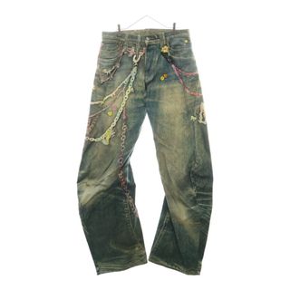 アクネストゥディオズ(Acne Studios)のAcne Studios アクネ ストゥディオズ LOOSE FITJEANS ルーズフィット チェーンプリント ジーンズ FN-MN-TROU001070 ミッドブルー(デニム/ジーンズ)