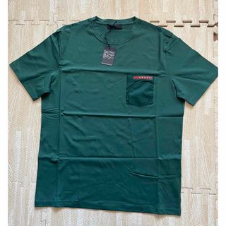 プラダ(PRADA)の【新品】PRADA コットンストレッチ Tシャツ M(Tシャツ/カットソー(半袖/袖なし))