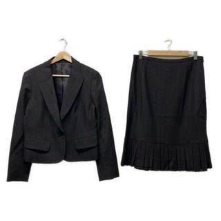 レリアン(leilian)のLeilian(レリアン) スカートセットアップ サイズ13 L レディース美品  - ダークグレー 長袖/春・秋物/セットアップ(セット/コーデ)