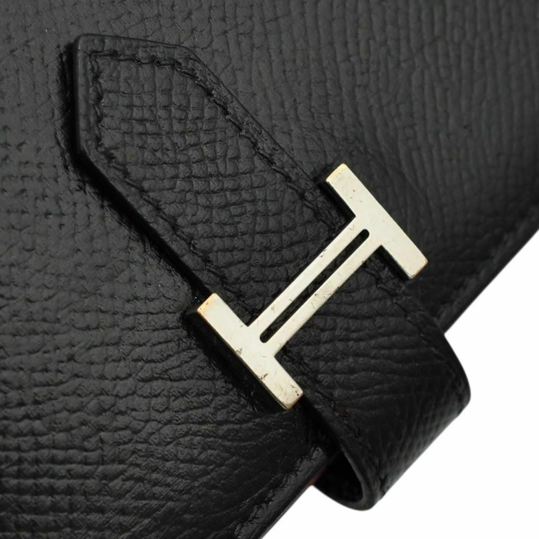 HERMES(エルメス)のHERMES 美品 ベアン エプソン ブラック 長財布 □Q刻印 レディースのファッション小物(財布)の商品写真