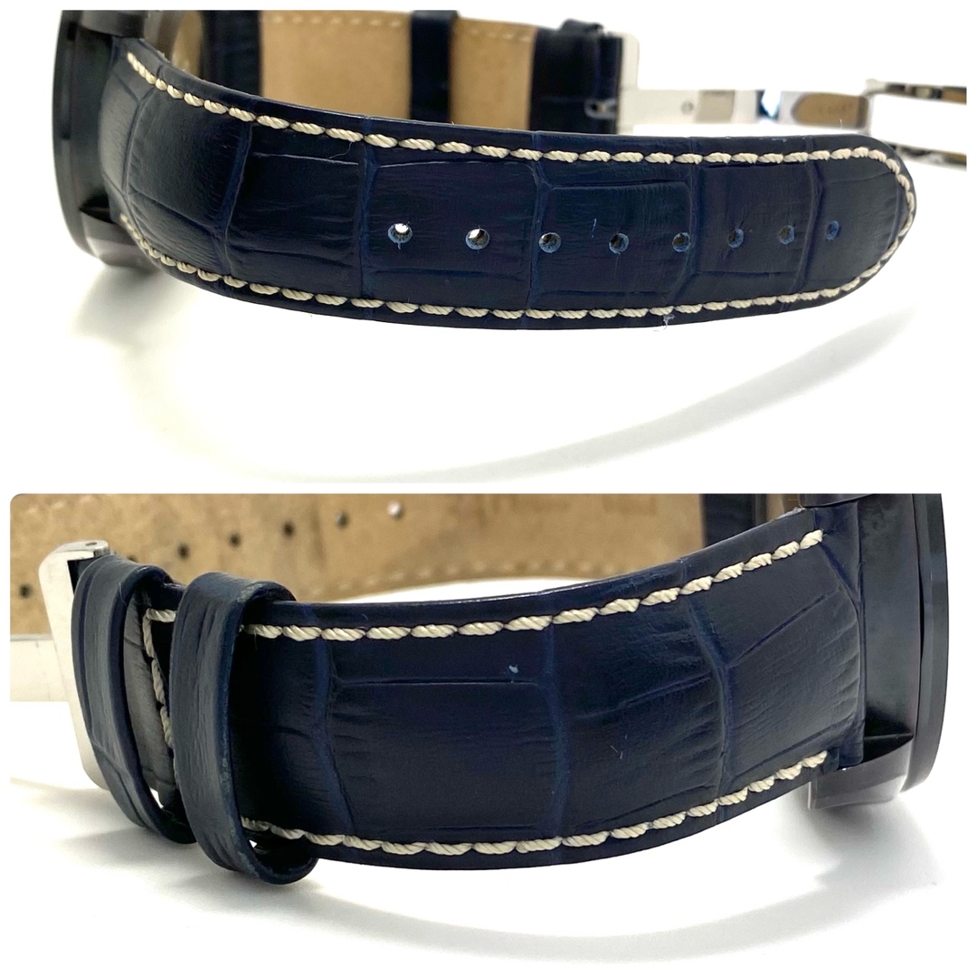 Hamilton(ハミルトン)の【美品・希少】ハミルトン HAMILTON カーキアビエーション パイロット デイデイト オート H64705531 H647050 自動巻 裏スケ 革ベルト 20気圧防水 中古 腕時計 メンズ メンズの時計(腕時計(アナログ))の商品写真