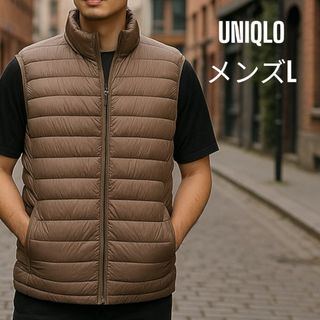 ユニクロ(UNIQLO)のUNIQLOウルトラライトダウンベスト　メンズL(ダウンベスト)