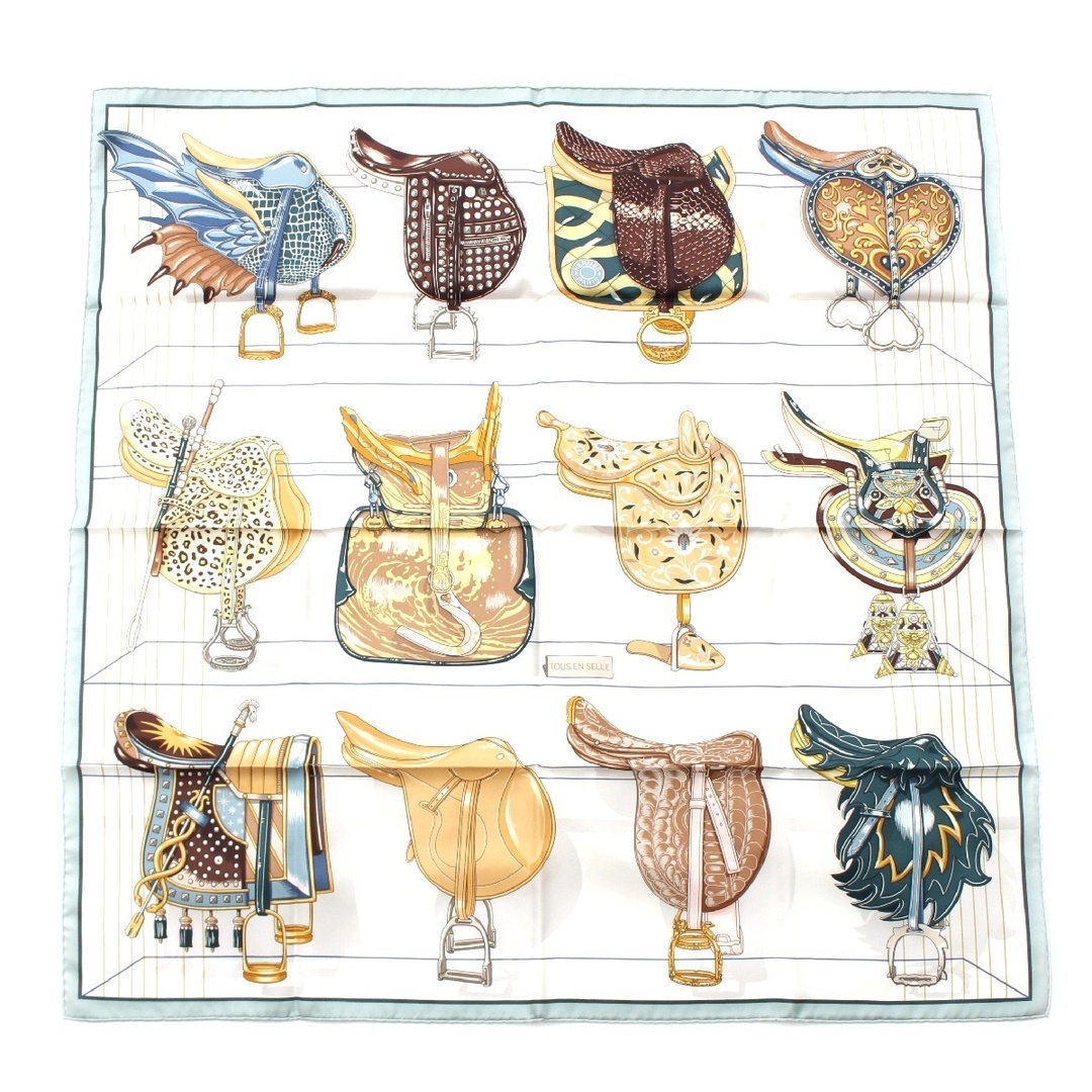 HERMES エルメス スカーフ カレ90 シルク レディース マルチ