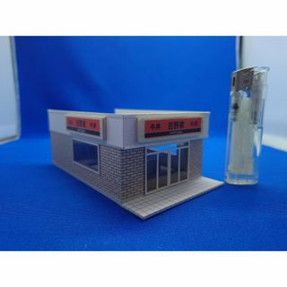 ◇オリジナル店舗建築模型03◇スケール1/87 HOゲージインテリア　鉄道模型(鉄道模型)
