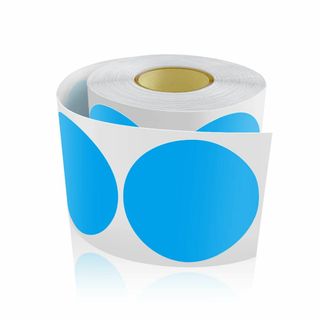 【在庫セール】カラーラベル 丸型 50mm 青い 丸シール500枚入 ステッカー(その他)