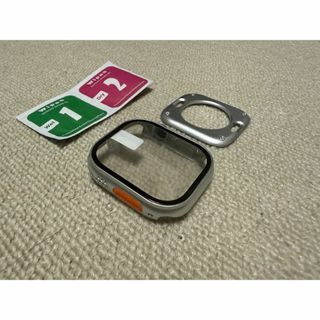 チタンカラー【46mm】AppleWatch カバー アップルウォッチ ケース(その他)