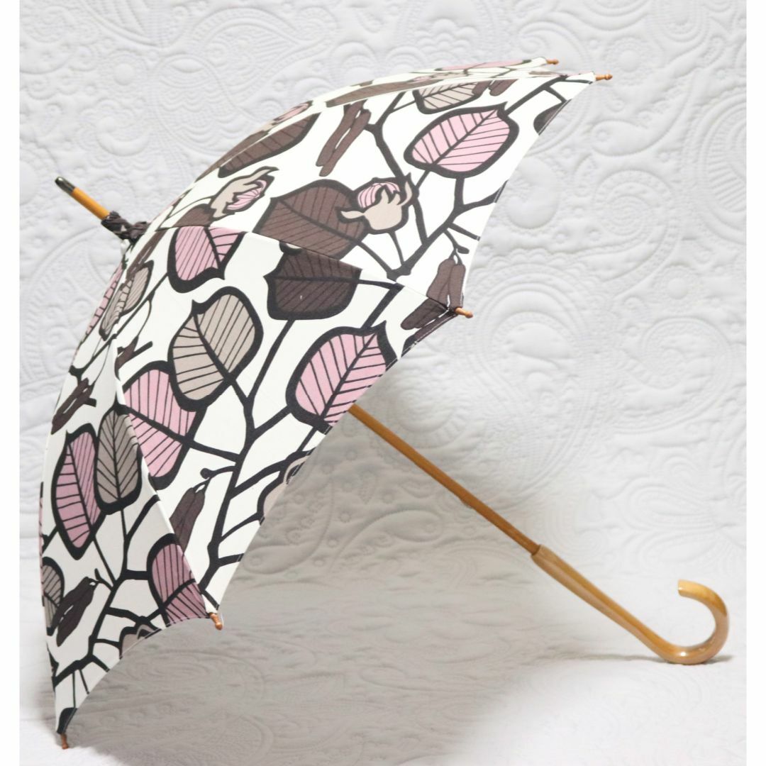 口コミ サイト 商品 新品タグ付き【晴雨兼用 長傘】綿100％ UV加工 日傘 雨傘 木製 小物
