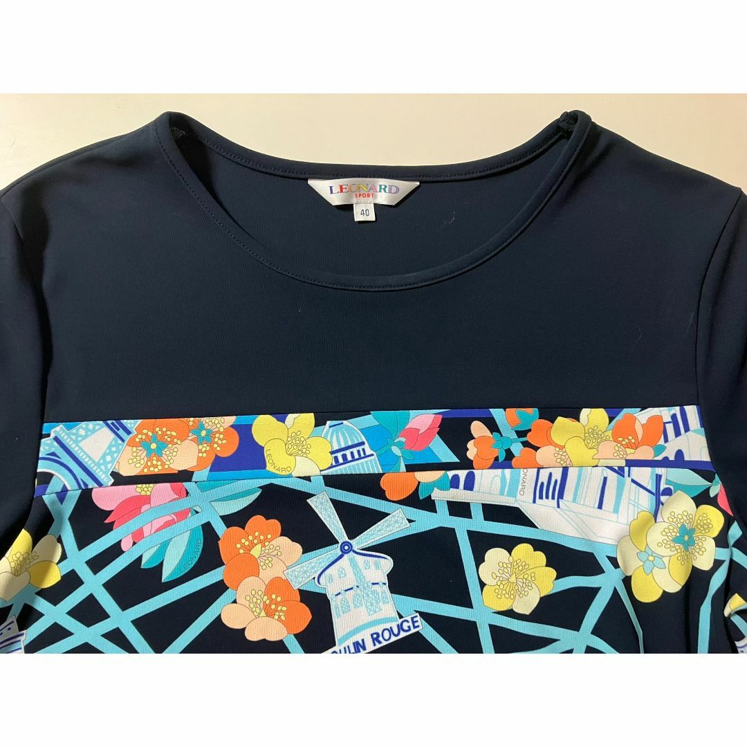 LEONARD - ☆レオナール美品！紺地にお洒落なイメージの近年物の