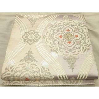 平和屋着物◎六通柄袋帯　唐織　正倉院花文　正絹　逸品　CAAT0187ft(帯)
