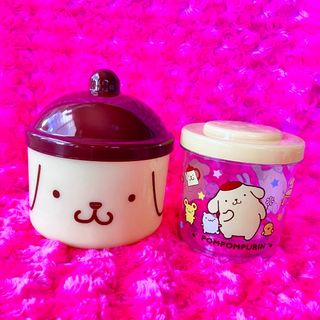 ポムポムプリン(ポムポムプリン)のポムポムプリン　入れ物　ケース　2点セット(キャラクターグッズ)