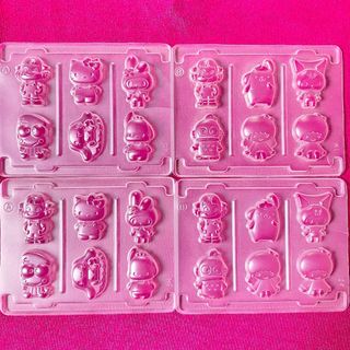 サンリオ(サンリオ)のサンリオ　なかよしシールグミ　型　4枚セット(キャラクターグッズ)