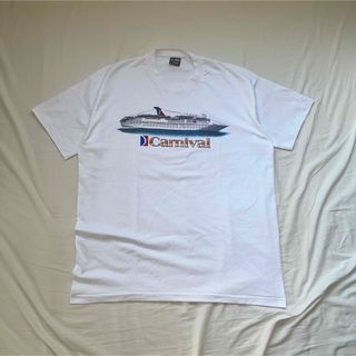 フルーツオブザルーム(FRUIT OF THE LOOM)の90s フルーツオブザルーム ヴィンテージ　ホワイト　半袖Tシャツ　XLサイズ(Tシャツ/カットソー(半袖/袖なし))