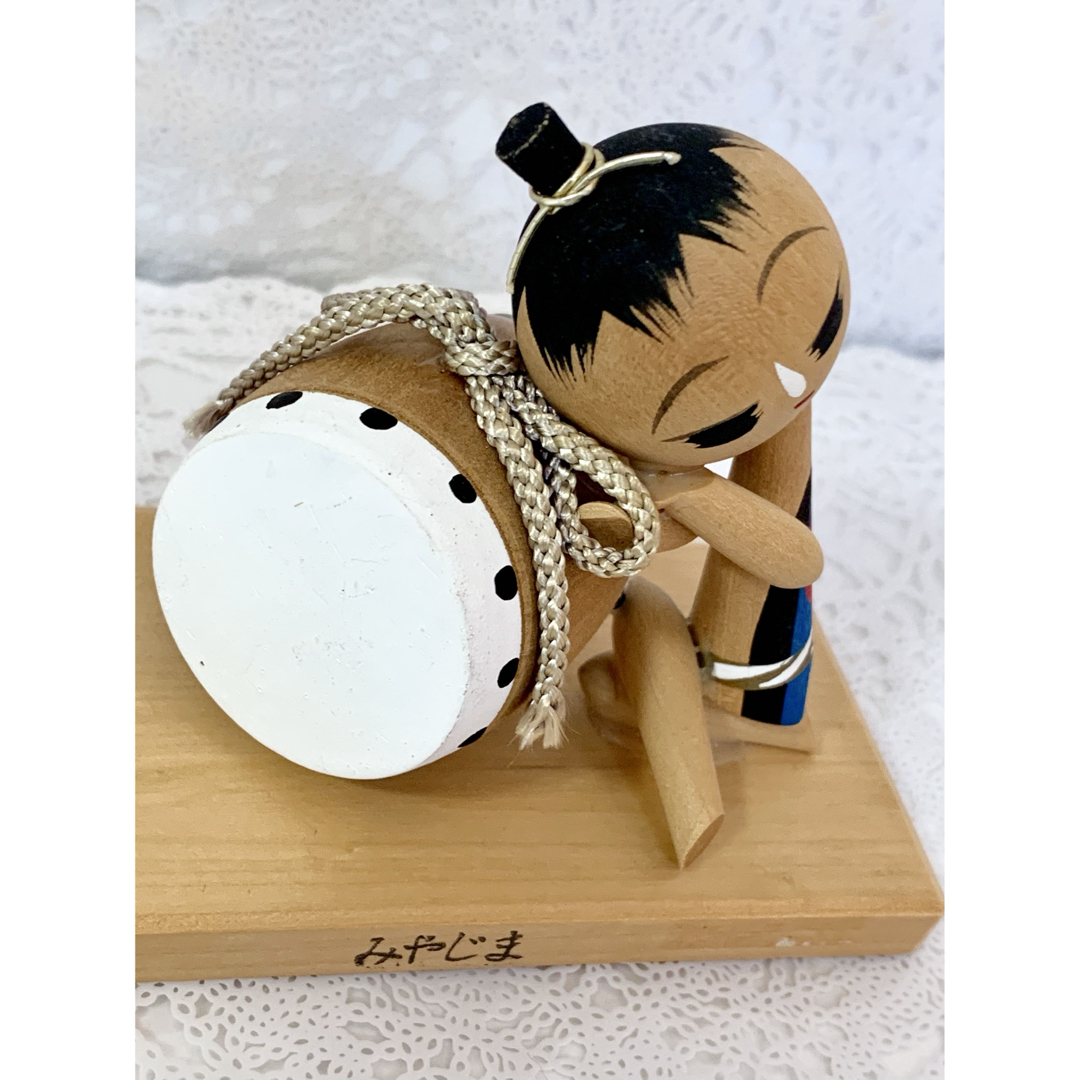 民芸品 工芸品 【 みやじま　こけし　玉仁作 】子供の夢  インテリア/住まい/日用品のインテリア小物(置物)の商品写真