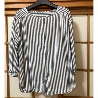 ナチュラルビューティーベーシック(NATURAL BEAUTY BASIC)のストライプ七分袖シャツ(シャツ/ブラウス(長袖/七分))