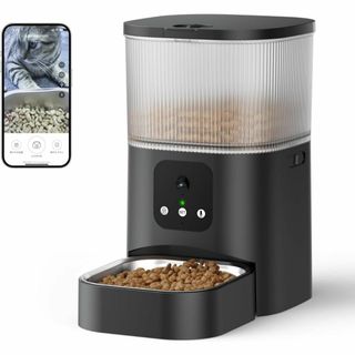 自動給餌器 猫 犬 自動餌やり機 タイマー機能 ペット給餌機 音声録音 スマホ遠(猫)