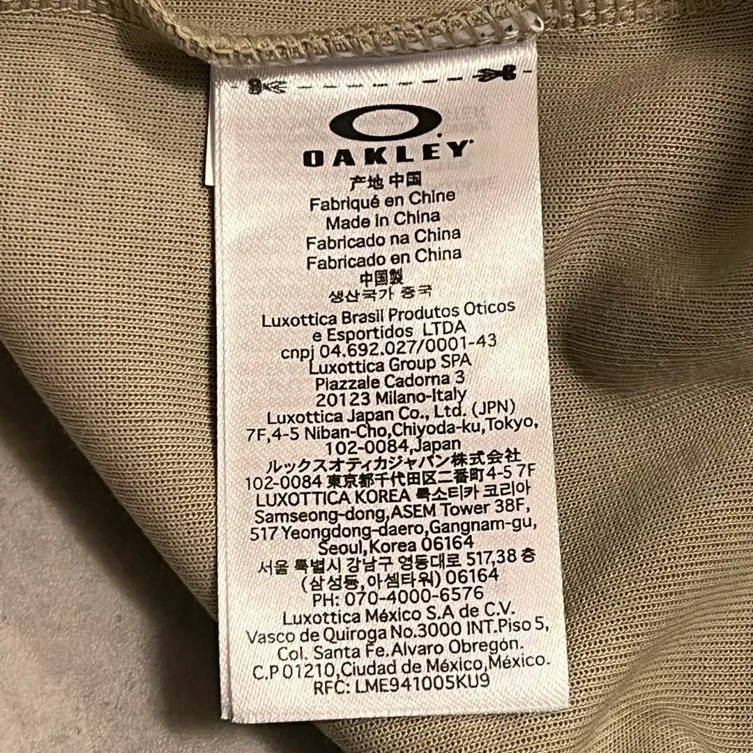 Oakley - OAKLEY center logo sweat beige Lsizeの通販 by かっ