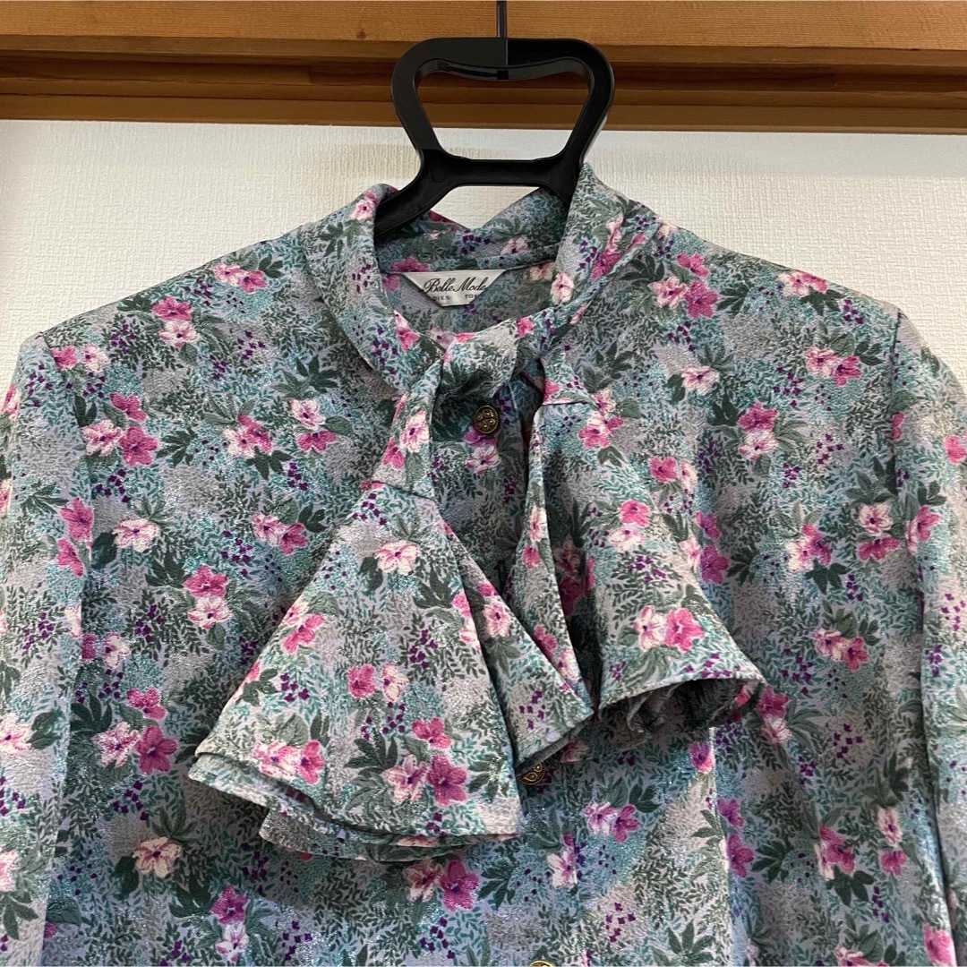 長袖、ブラウス、レディース、花柄 レディースのトップス(シャツ/ブラウス(長袖/七分))の商品写真