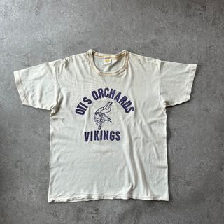ラッセルアスレティック(Russell Athletic)の70s ラッセルアスレティック tシャツ USA製 白 XL バイキング(Tシャツ/カットソー(半袖/袖なし))