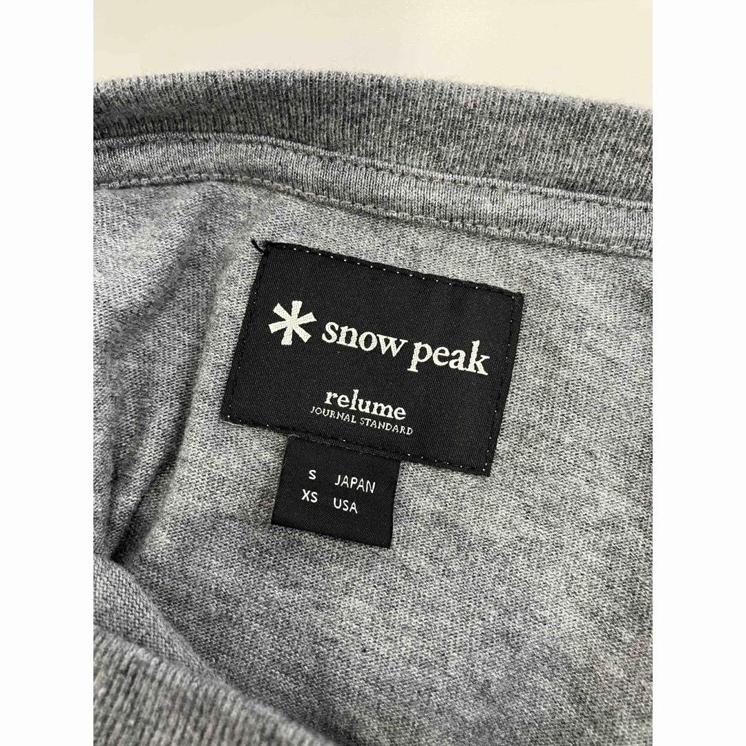 Snow Peak(スノーピーク)の美品。snow peak × relume tシャツ メンズのトップス(Tシャツ/カットソー(半袖/袖なし))の商品写真