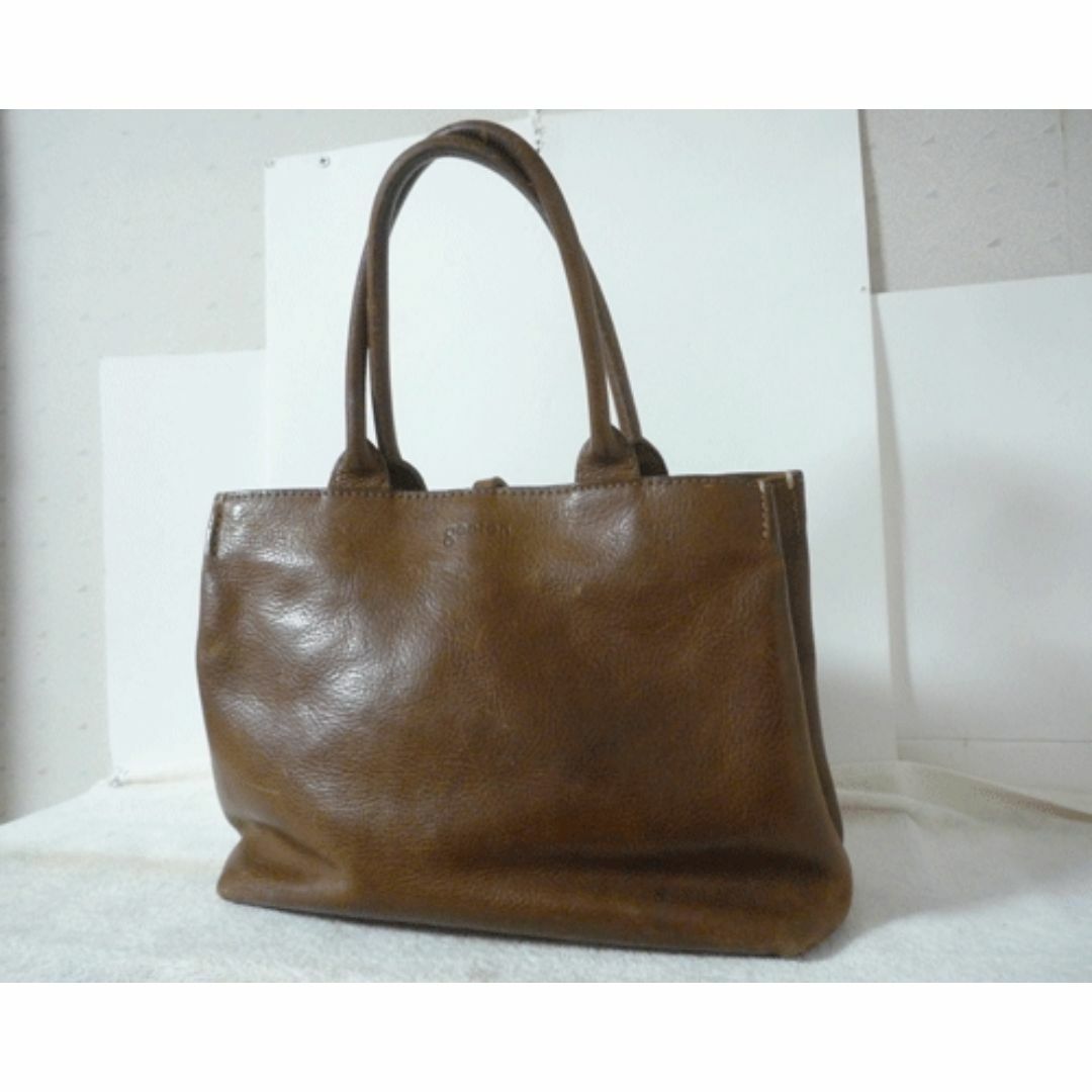 ✨良品✨ゲンテン トートバッグ ビジネスバッグ レザー カーキ A4可