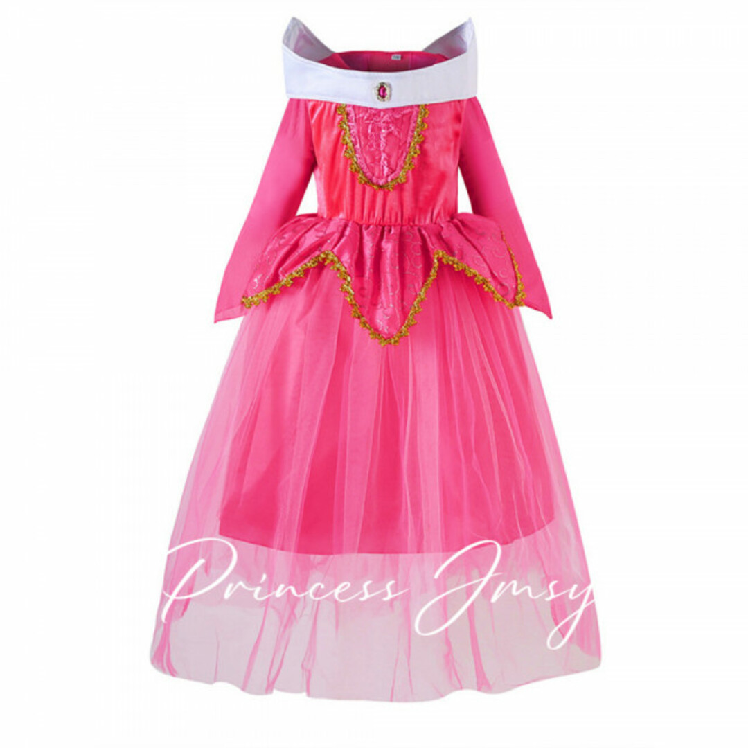 Disney - 110cm☆オーロラ姫 オーロラドレス 仮装 子供