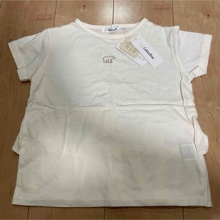 ゴールデンベア(Golden Bear)の120cm ゴールデンベア　オーガニックコットン　半袖　フリルTシャツ　新品☆(Tシャツ/カットソー)