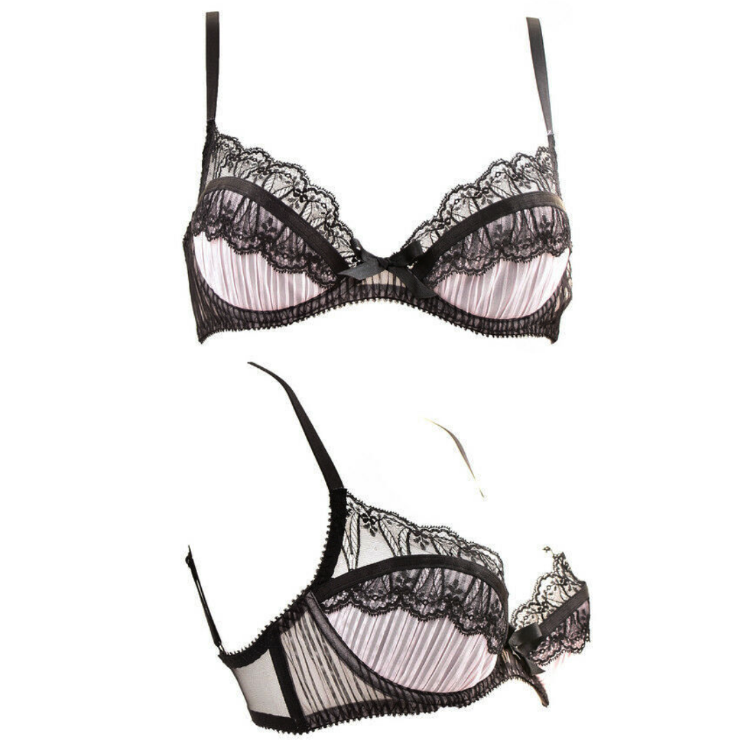 AGENT PROVOCATEUR Fifi レースブラ ピンク×黒 32C AGENT PROVOCATEUR Fifi レースブラ ピンク×黒 32C