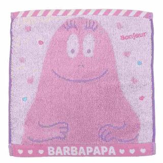 【数量限定】丸眞 ミニタオル バーバパパ ボーンジュールバーバパパ 綿100% (タオル/バス用品)