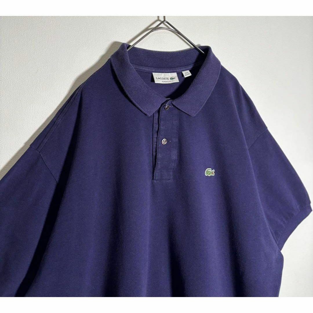 LACOSTE - LACOSTE ラコステ 刺繍ロゴ 4XL 半袖 ポロシャツの