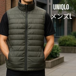 ユニクロ(UNIQLO)のUNIQLOウルトラライトダウンベスト　メンズL(ダウンベスト)
