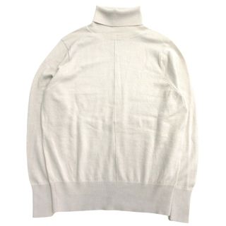ニコアンド(niko and...)の美品 Niko and.. ニコアンド タートルネック センターシーム ニット セーター カットソー スリット 羊毛 SIZEM ベージュ レディース 古着 中古 USED(ニット/セーター)