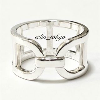 エルメス(HERMES)のHERMES 《店頭完売品》シェーヌダンクル シルバー リング E2617(イヤリング)