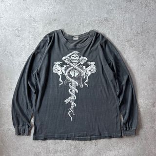 ヴィンテージ(VINTAGE)の90s NISKO voodoo cult ロンtシャツ 墨黒 XL メタル(Tシャツ/カットソー(七分/長袖))