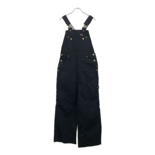 ディッキーズ(Dickies)のDickies ディッキーズ カットオフ ダック ビブオーバーオール ワーク ブラック(メンズ W32 L24 相当)中古 古着 U6606(サロペット/オーバーオール)