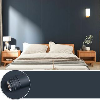 【在庫処分】CHICHOME カッティングシート 壁紙シール 無地 ダークブルー
