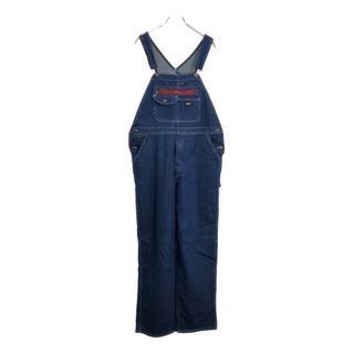 ディッキーズ(Dickies)のDickies ディッキーズ デニム ビブオーバーオール ワーク ブルー(メンズ M)中古 古着 U6635(サロペット/オーバーオール)