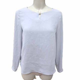 ナチュラルビューティーベーシック(NATURAL BEAUTY BASIC)のNATURAL BEAUTY BASIC ブラウス 長袖 S 青 ブルー /YK(シャツ/ブラウス(長袖/七分))