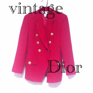 クリスチャンディオール(Christian Dior)のヴィンテージディオールジャケット(テーラードジャケット)