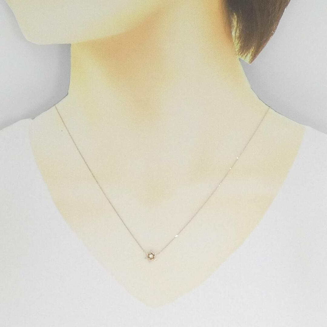 4℃ ヨンドシー ネックレス K18 ゴールド ダイヤモンド 1.5g