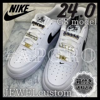 ナイキ(NIKE)のNIKE ナイキ AIR FORCE 1 エアフォース1 ホワイト ブラック24(スニーカー)
