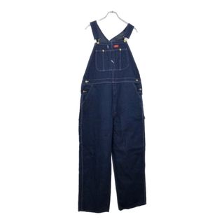 ディッキーズ(Dickies)のDickies ディッキーズ デニム ビブオーバーオール ワーク ブルー(メンズ W36 L30)中古 古着 U6688(サロペット/オーバーオール)
