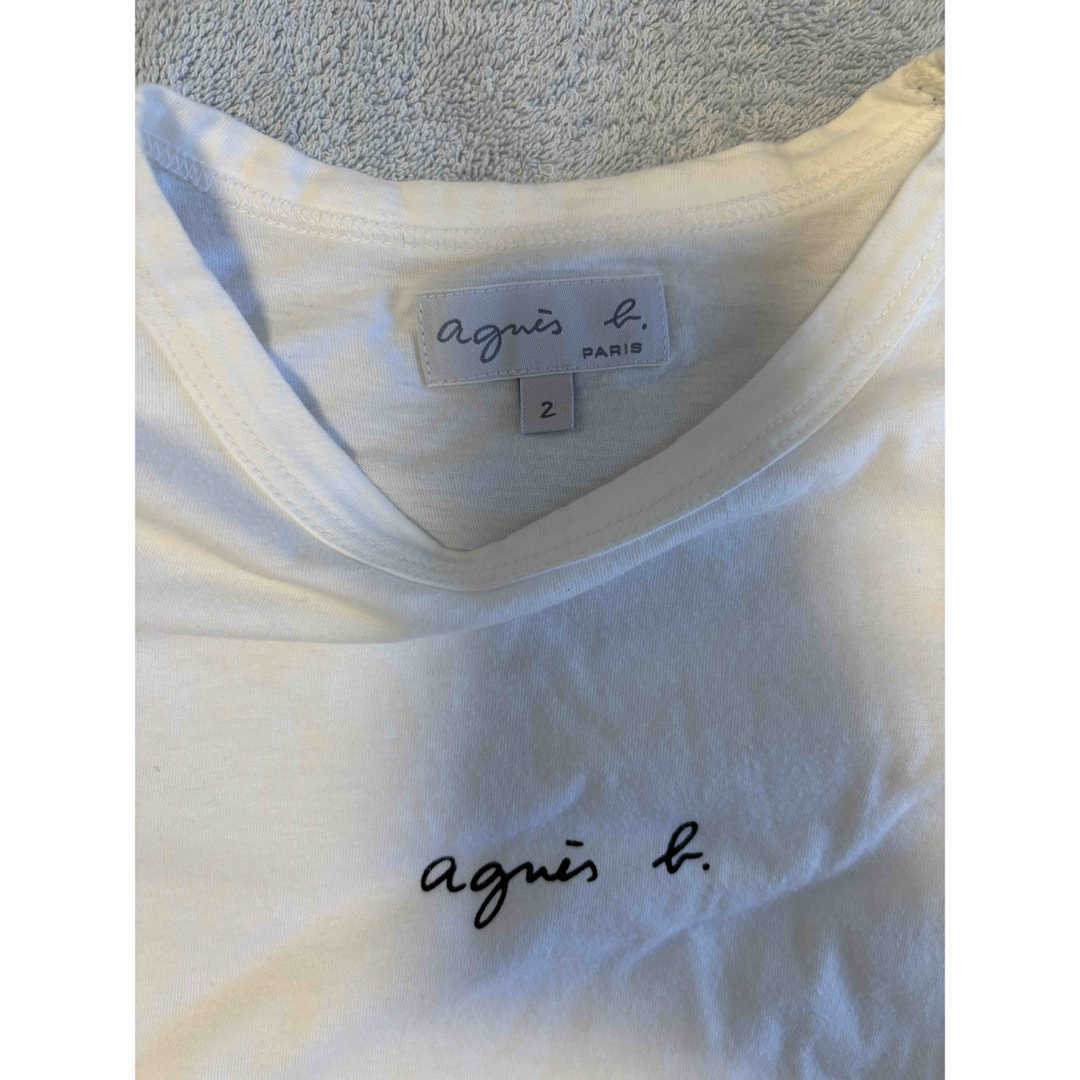 agnes b.(アニエスベー)のアニエスベー　ロゴTシャツ　web限定　白T レディースのトップス(Tシャツ(半袖/袖なし))の商品写真