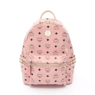 エムシーエム(MCM)のエム・シー・エム MCM ヴィセトス リュックサック バックパック バッグ レザー レディース ピンク系 【中古】(リュック/バックパック)