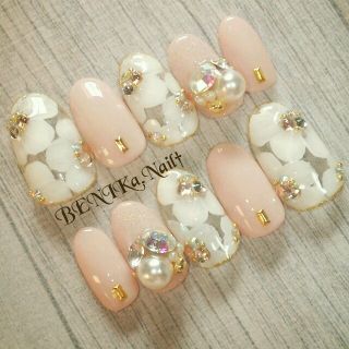 flower♡bijou chiffon beige